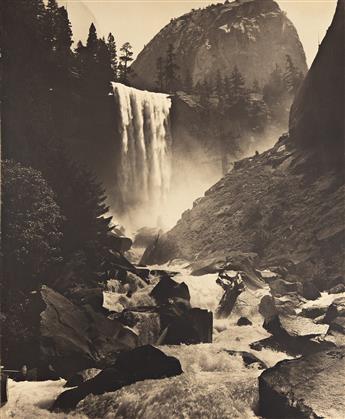 H.C. TIBBITTS (1863-1937) A pair of photographs of Vernal Falls and Yosemite Falls, Yosemite Valley, California. Circa 1920s.